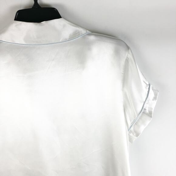 In Bloom by Jonquil Womens Mrs Satin Short Pajama Set XL Ivory The Bride NWT - Picture 9 of 14